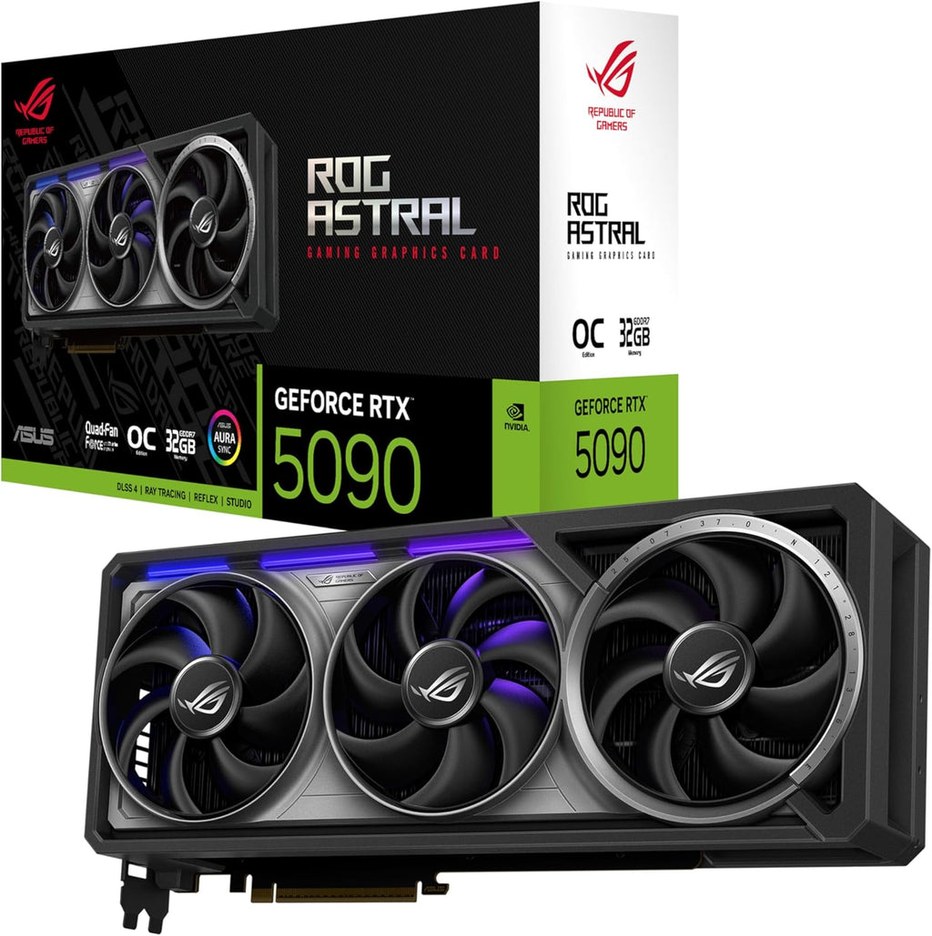 ASUS ROG Astral GeForce RTX™ 5090 OC Edition Gaming Graphics Card (PCIe® 5.0, 32GB GDDR7, HDMI®/DP 2.1, 3.8-Slot